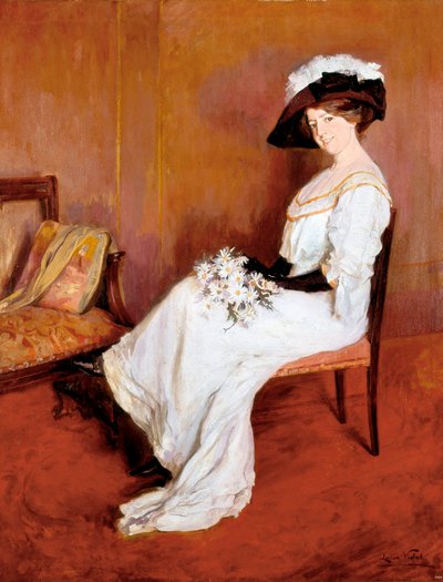 Retrato da Sra. Marta Vidal. Pintura de Lluisa Vidal i Puig (1876-1918) de Lluisa Vidal i Puig