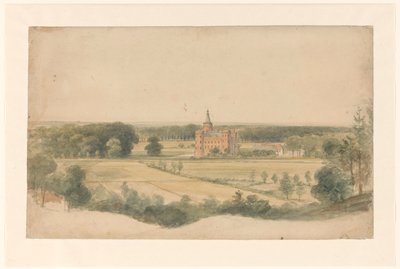 Castelo de Moyland perto de Kleve de Lodewijk Johannes Kleijn