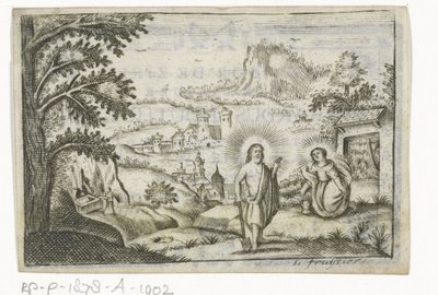 Cristo Aparece a Maria Madalena de Lodewijk Joseph Fruytiers