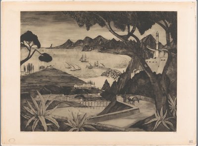 Paisagem montanhosa com baía na Córsega
La Corse (título original) de Lodewijk Schelfhout (signed by artist)