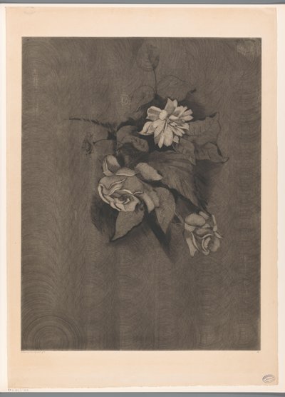 Arranjo de flores com rosas Les Roses (título original) de Lodewijk Schelfhout (signed by artist)