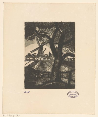 Pomar Le Fruitier (título original) de Lodewijk Schelfhout (signed by artist)