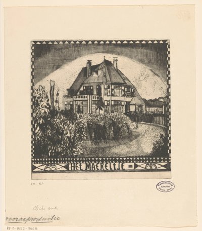 Het Maereltje (título original no objeto) de Lodewijk Schelfhout (signed by artist)