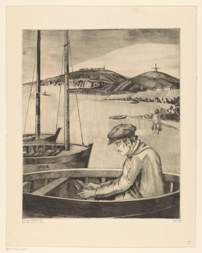 Pescador num navio atracado
Le Pêcheur (título original) de Lodewijk Schelfhout (signed by artist)