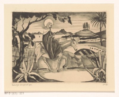Voo para o Egipto
La Fuite en Egypte II (título original) de Lodewijk Schelfhout (signed by artist)