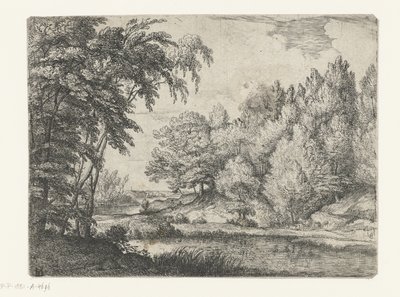 Paisagem com um rio sinuoso de Lodewijk de Vadder