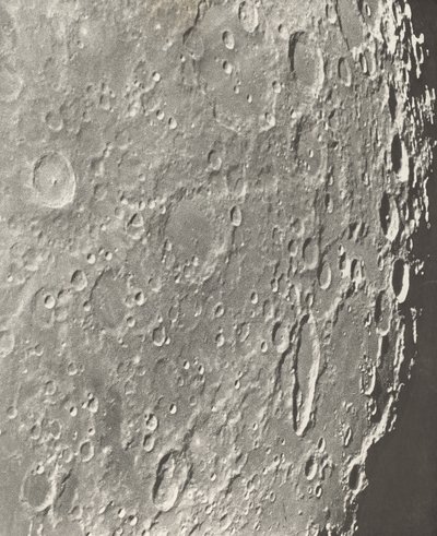 Photographie Lunaire Blancanus - Tycho - Schiller de Loewy et Puiseux