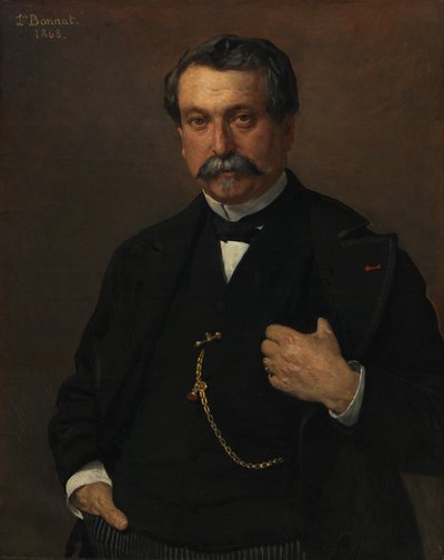 Retrato de um homem, 1868. de Léon Bonnat