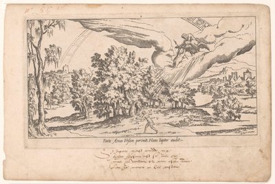 Calisto é absorvido no céu estrelado por Júpiter
Le Fable de Calisto (título da série)
Mito de Calisto (título da série) de Léon Davent (attributed to)