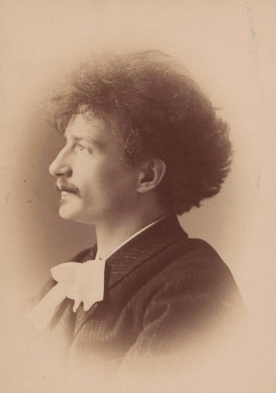 Retrato do compositor Ignacy Jan Paderewski 1860-1941, 1890. de London . Photo studio Elliott and