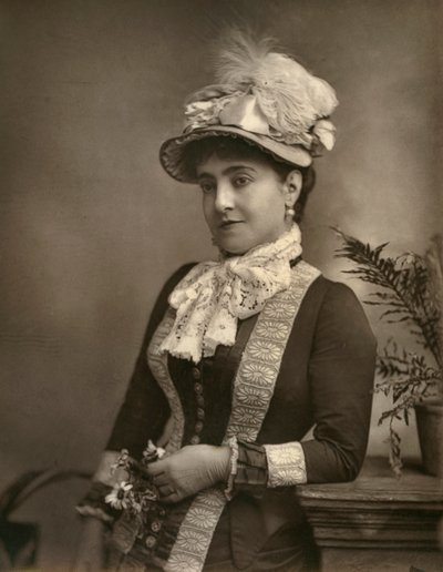 Adelina Patti, diva da ópera italiana, 1882. de London Stereoscopic and Photographic Co