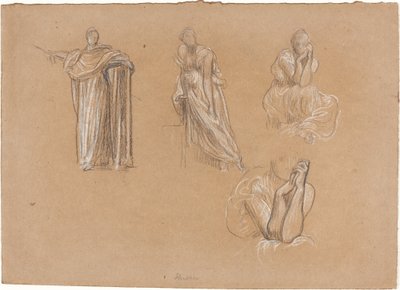 Estudos de Figuras de Lord Leighton Frederic