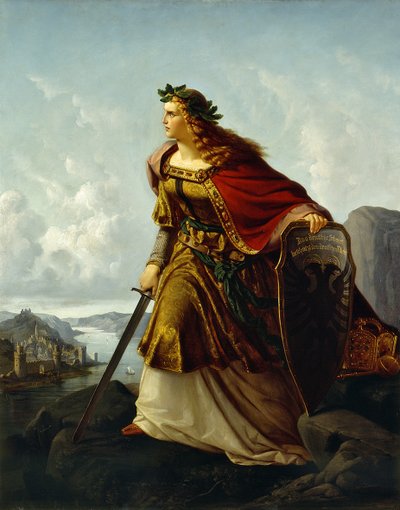 Germania no relógio no Reno de Lorenz Clasen