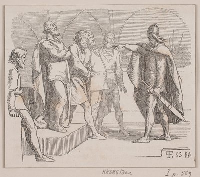 Ilustração para "The Middle Kingdom and the State of Dissolution" de Lorenz Frølich