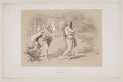 Kongsgården, pag. 69, ilustração para "Flight of the Deer" de Christian Winther de Lorenz Frølich