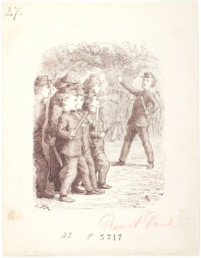 jogo de soldado. Pierre é o capitão de Lorenz Frølich