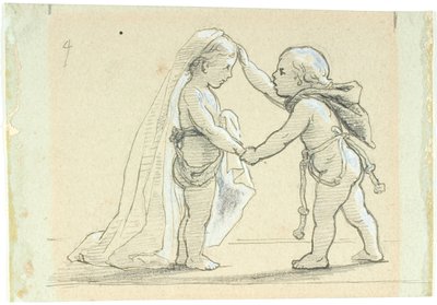 Vinheta com dois filhos de Lorenz Frølich