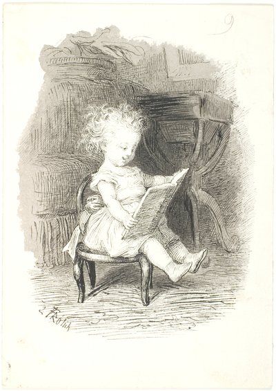 O bebê esqueceu o alfabeto de Lorenz Frølich