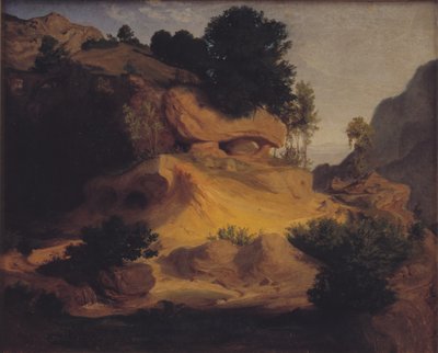 Paisagem perto de Subiaco, Itália de Lorenz Frølich