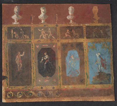 Decorações de parede para Valhøj 1838/1839 de Lorenz Frølich