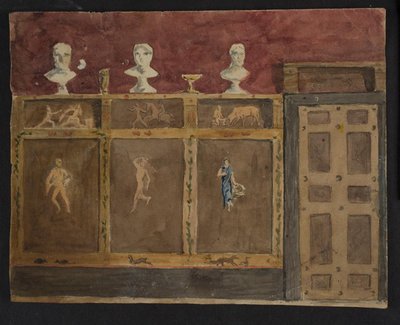 Decorações murais para Valhøj 1838/1839 de Lorenz Frølich