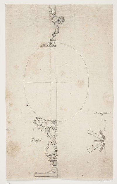 Definido na forma de um ovo de avestruz montado de Lorenz Spengler