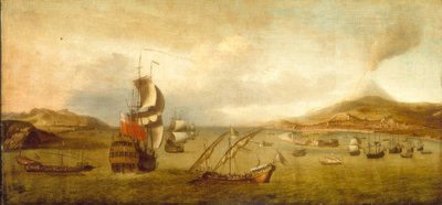 Esquadrão britânico e galeras do Levantine no Mee de Lorenzo Castro