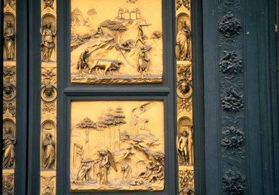 Os Portões do Paraíso, Batistério, Florença, Itália, 1425-1452 de Lorenzo Ghiberti