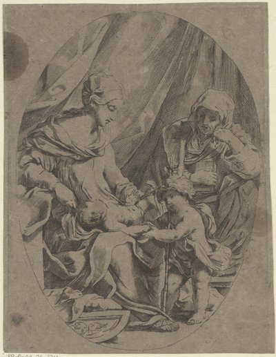 Maria com o Menino Jesus, o jovem João Batista e Isabel de Lorenzo Loli