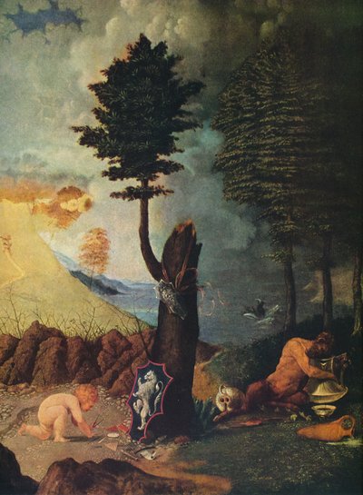 Alegoria da virtude e do vício, 1505 de Lorenzo Lotto