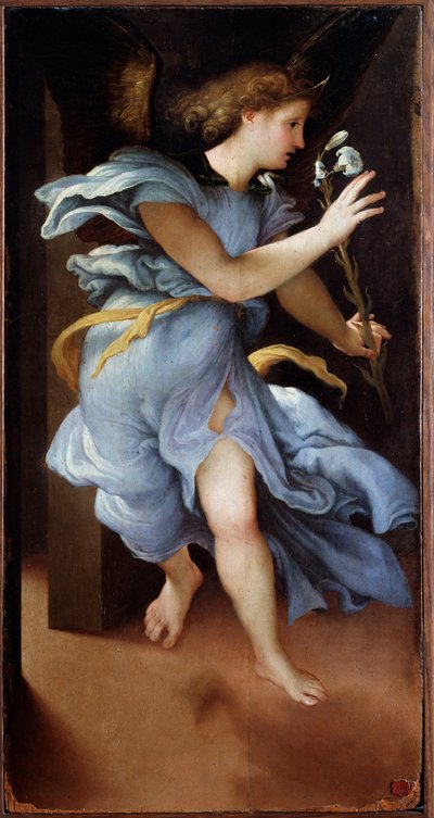 Anjo da Anunciação - Pintura de Lorenzo Lotto