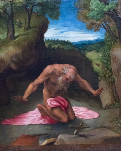 Santo penitente Jerónimo de Lorenzo Lotto