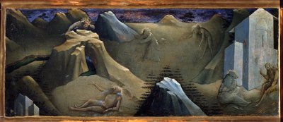 Episódio da Vida de São Onofrio ou Pintura Onuphrius de Lorenzo Monaco (1370-1423) de Lorenzo Monaco