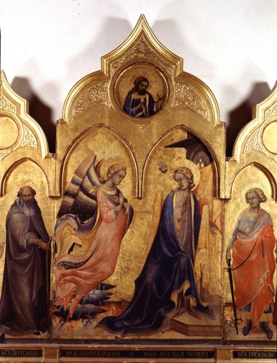 A Anunciação. de Lorenzo Monaco