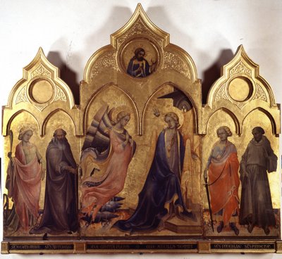 A Anunciação. de Lorenzo Monaco