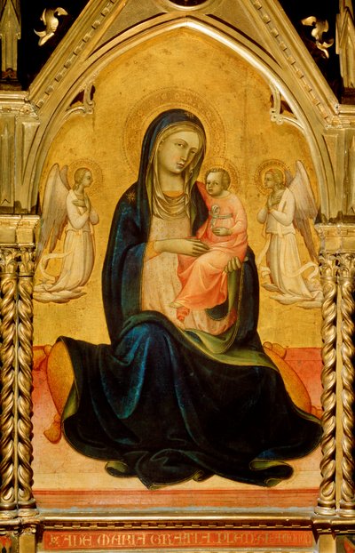 A Virgem e o Menino com os Anjos Madonna of Humility, c1408-c1410 de Lorenzo Monaco