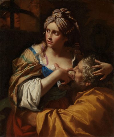Caridade Romana, c.1670 (óleo sobre tela) de Lorenzo Pasinelli