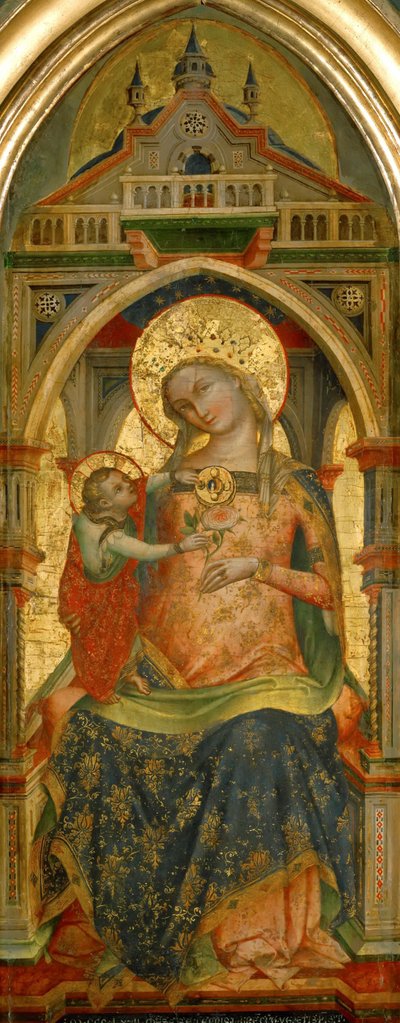 Madona e o Menino, 1372. de Lorenzo Veneziano
