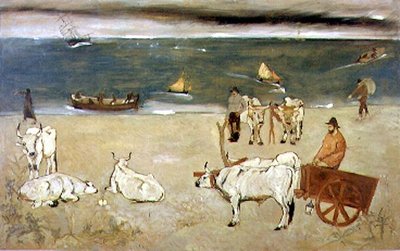 Georgica (óleo sobre painel) de Lorenzo Viani