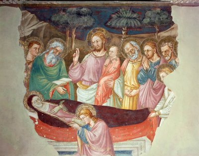 A dormência ou a morte da Virgem (fresco de Lorenzo di Bicci