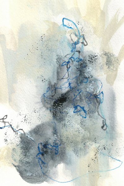 Fluxo Azul Abstrato de Lori Ann Folz