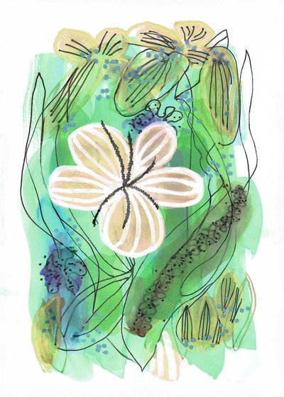 Jardim Floral Abstrato de Lori Ann Folz