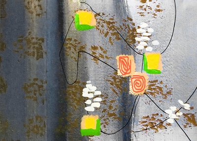 Espirais geométricas abstratas de Lori Ann Folz