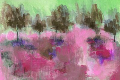 Paisagem Rosa Abstrata de Lori Ann Folz