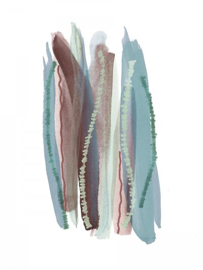 Traços abstratos com tons terrosos de Lori Ann Folz