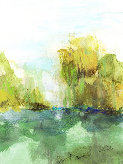 Reflexões Abstratas Verdes de Lori Ann Folz