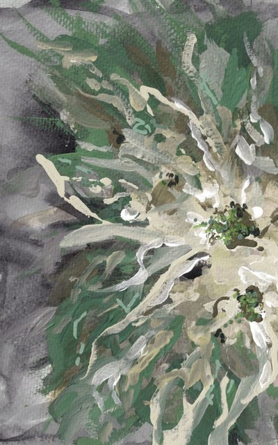 Abstrato floral verde de Lori Ann Folz