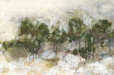 Abstrato de floresta enevoada de Lori Ann Folz