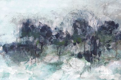 Abstrato de floresta enevoada de Lori Ann Folz