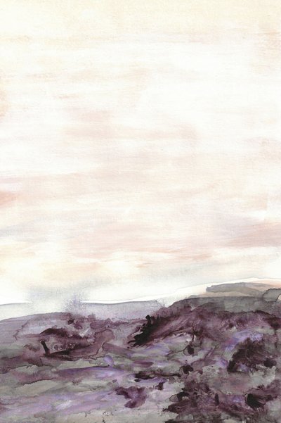 Paisagem em roxo enevoado de Lori Ann Folz